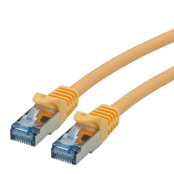 Imagine Cablu de retea SFTP Cat.6A Component Level LSOH Galben 5m, Roline 21.15.2825